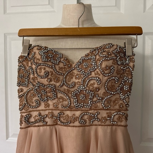 Sherri Hill Rhinestone Floral Jewel Short Dress - Picture 2 of 11